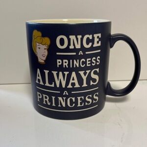 Disney Disneyland Cinderella Mug Cup Once A Princess Always A Princess 16 oz